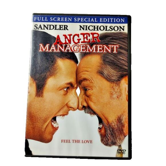 Anger Management DVD 2003 Movie PG 13 Adam Sandler Jack Nicholson - Picture 1 of 3
